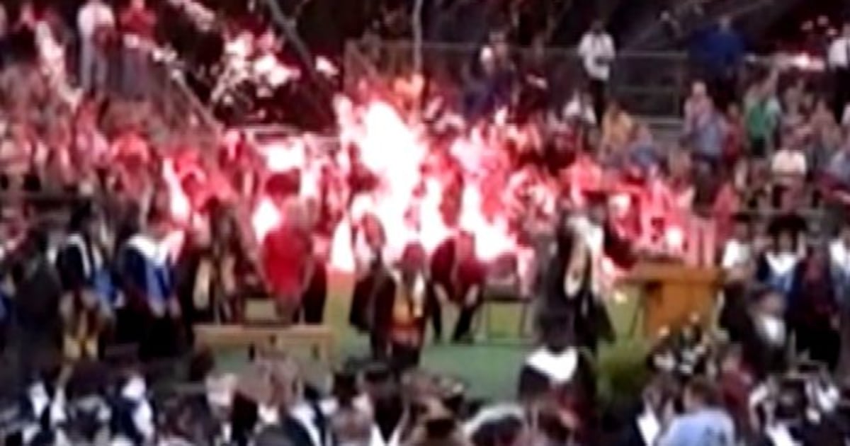 Graduation Explosion Florida graduation takes explosive turn
