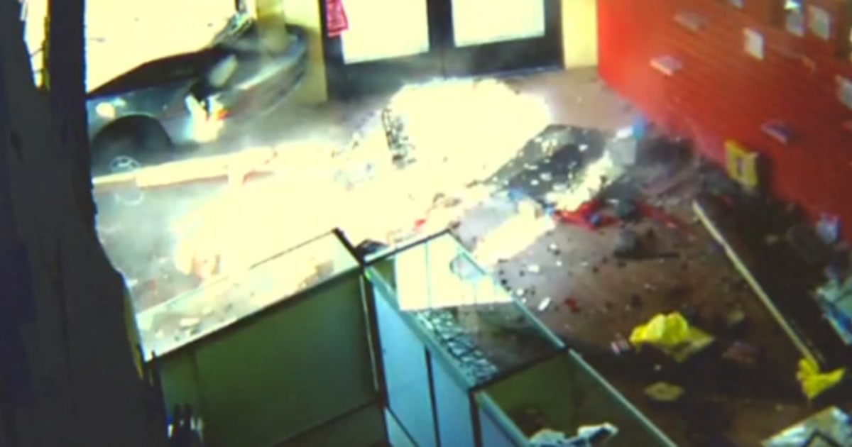 Police Chase Ends With Car Crashing Into Store