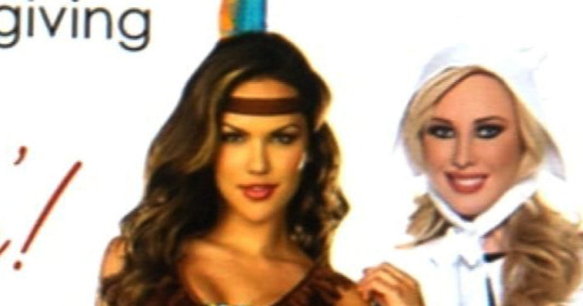 Thanksgiving tanning ad with ‘sexy Indian’ pulled