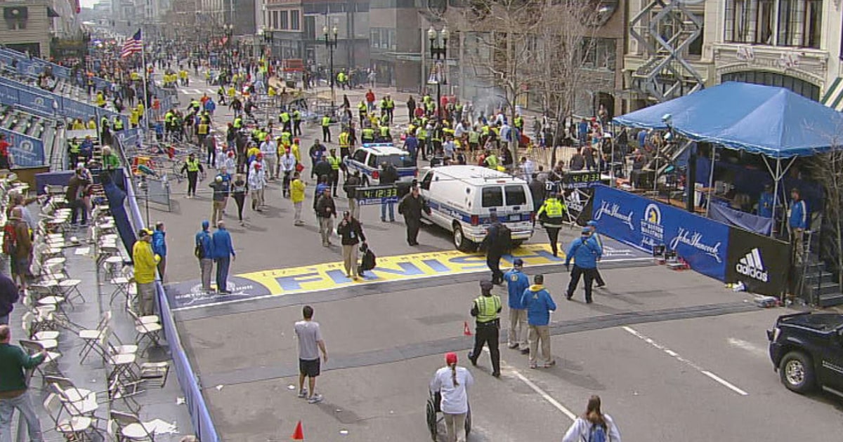 Time lapse of finish line
