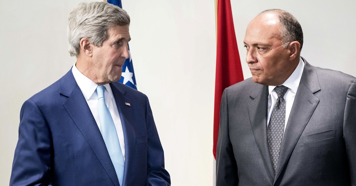 'We Have a Lot to Talk About,' Says Kerry in Egypt