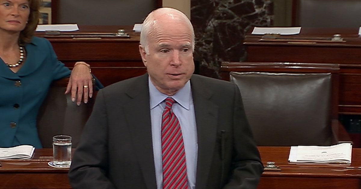 McCain relieved ‘agonizing odyssey’ is over