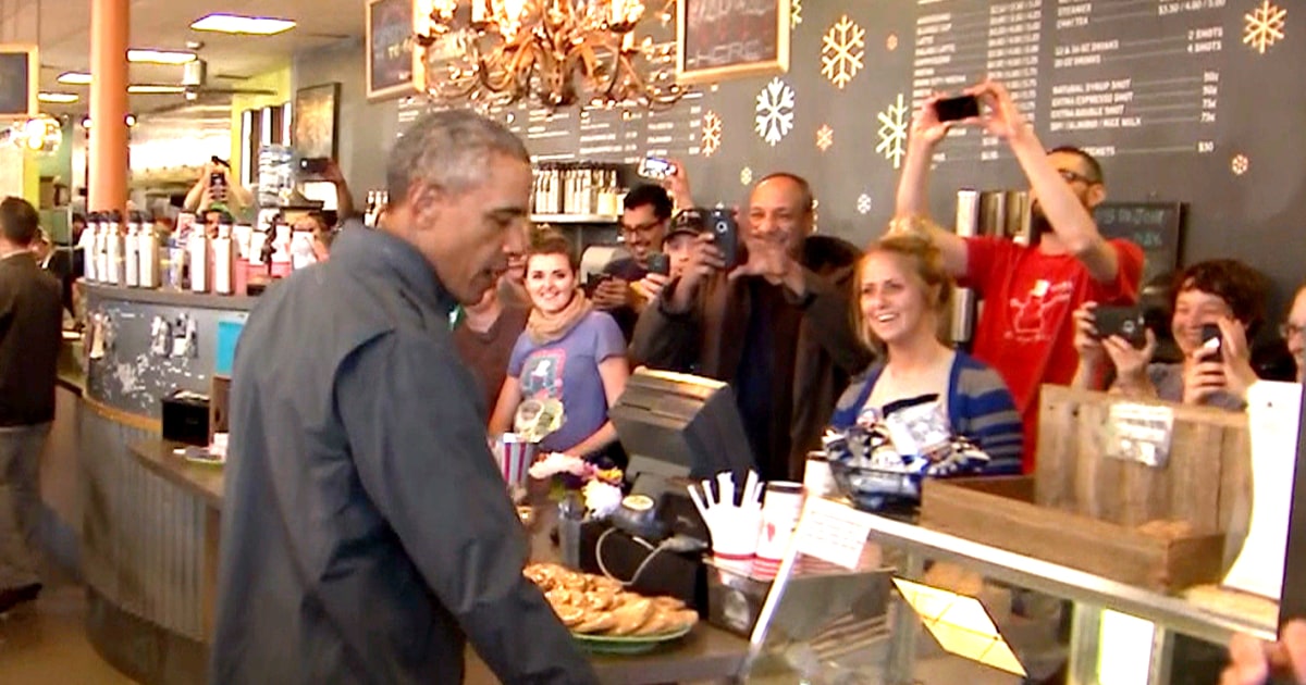 Obama Can't Resist Cinnamon Rolls in Alaska