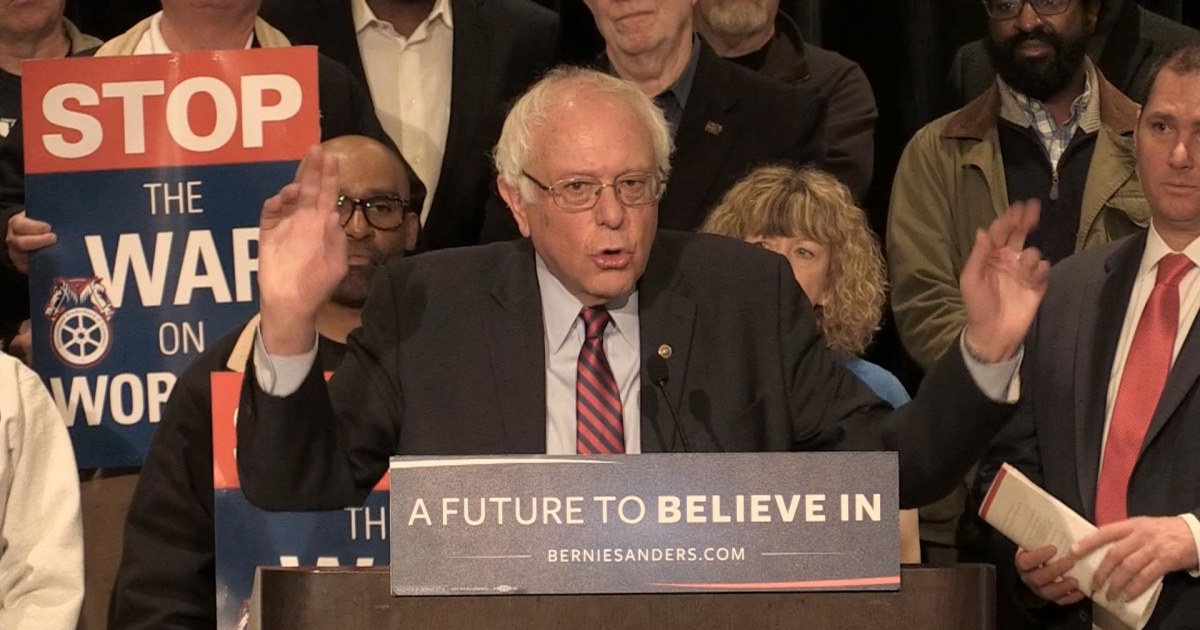 Sanders Clinton Sign Sanders to Clinton: Maybe America Should Question Your Qualifications