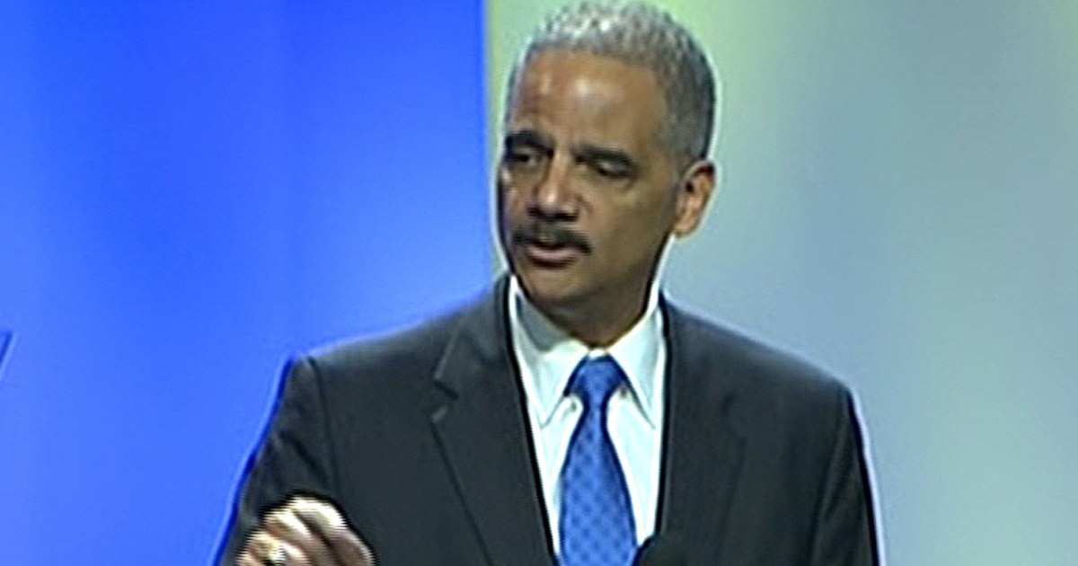 Holder Time to question laws that sow conflict