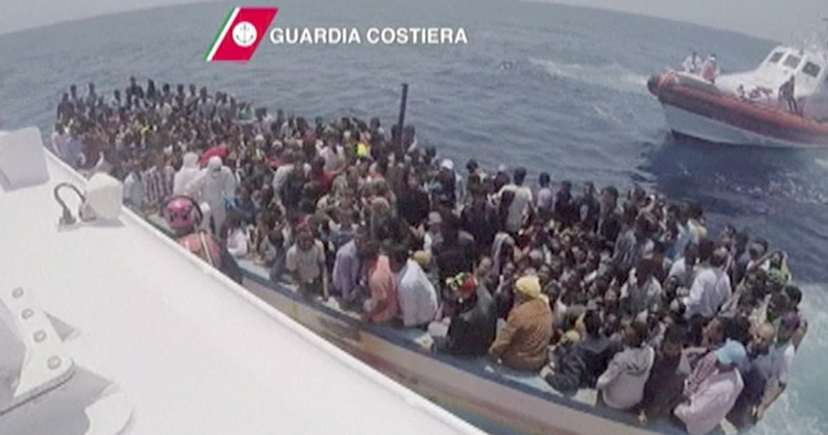 Italian Coast Guard Rescues Boat Full of Refugees