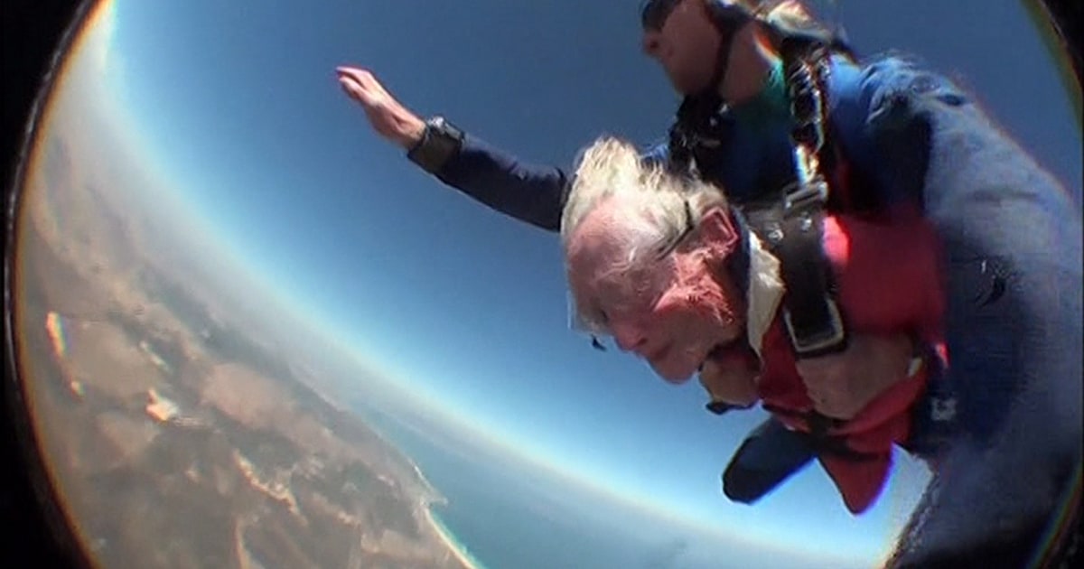 100-Year-Old Woman Celebrates Birthday with Skydive