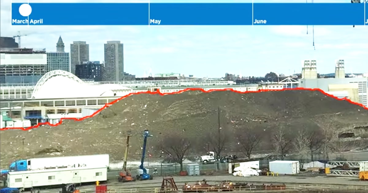 After Historic Winter, 70-foot Pile of Boston Snow Finally Melts