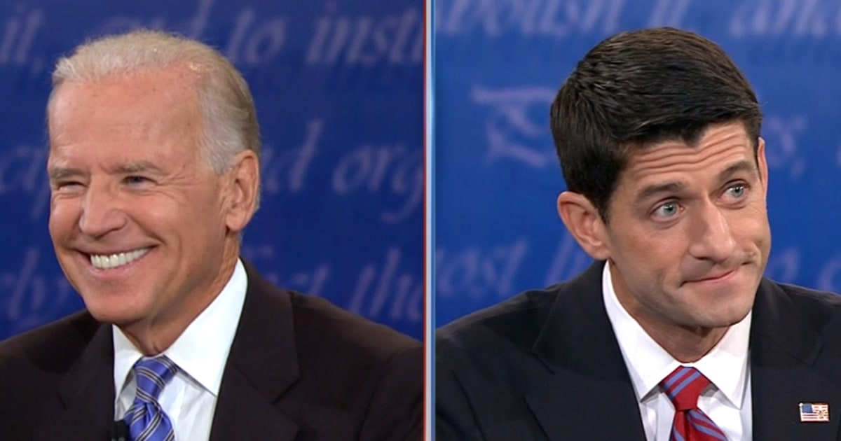 Ryan and Biden spar in contentious debate