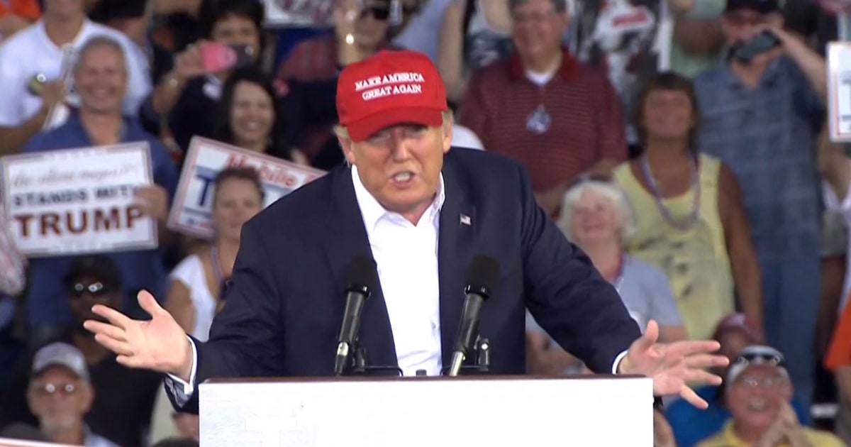 Trump Expects Huge Crowds in Alabama Rally