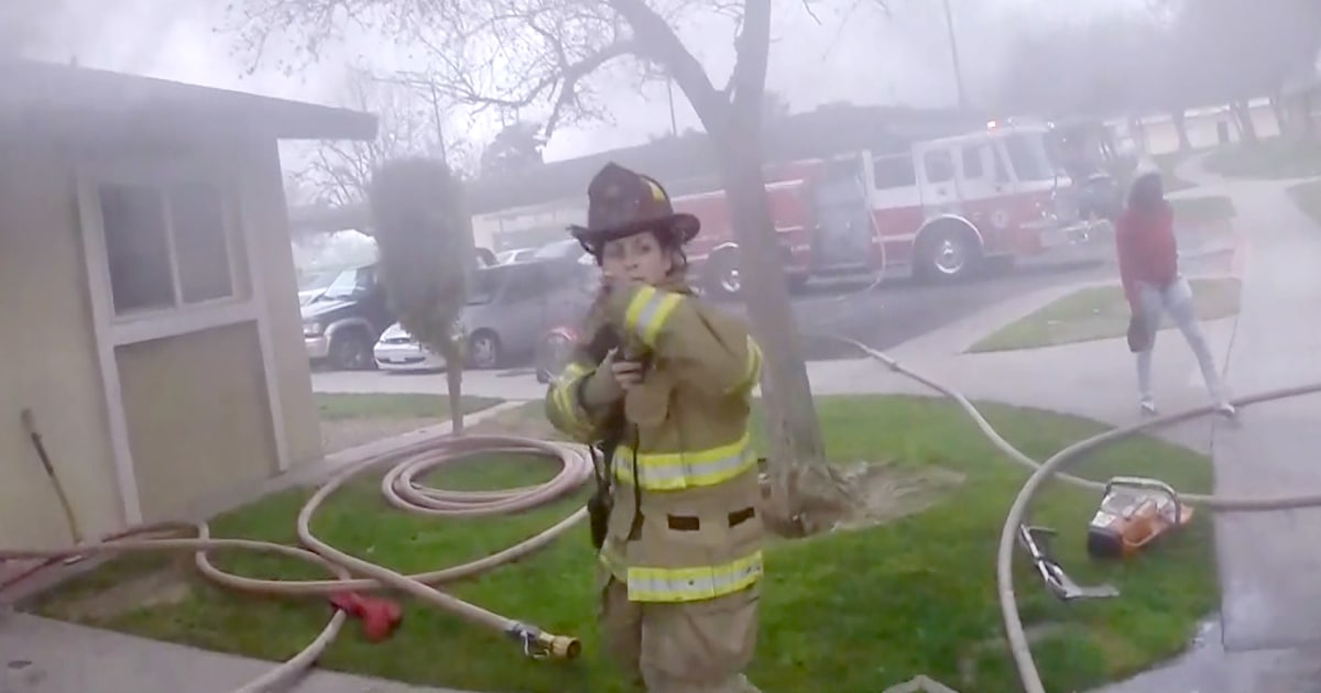 Firefighters' Helmet Cams Capture Dramatic Rescue