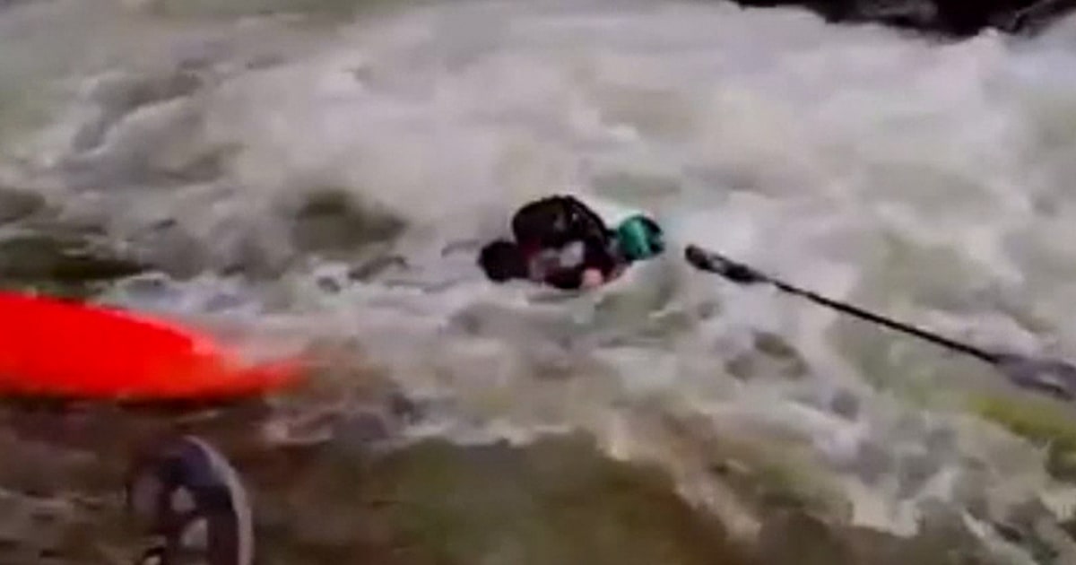 Watch Daring River Rescue as Kayaker Swept Along Rapid