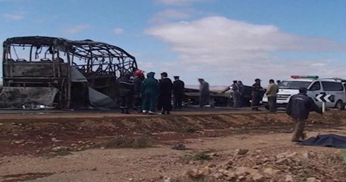HeadOn Bus Collision Kills 33 in Southern Morocco