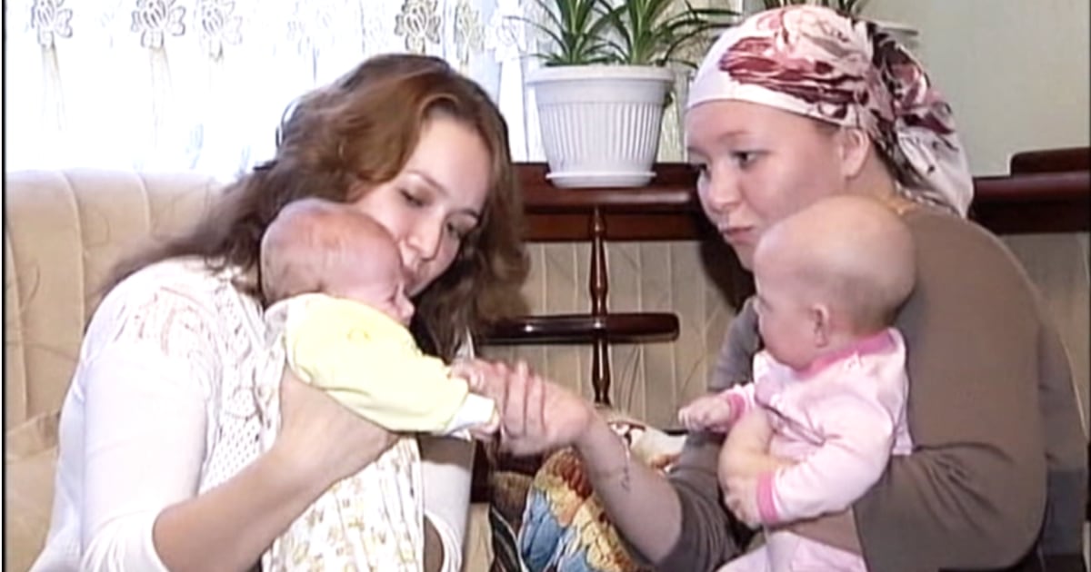 Russian babies switched at birth reunited with biological