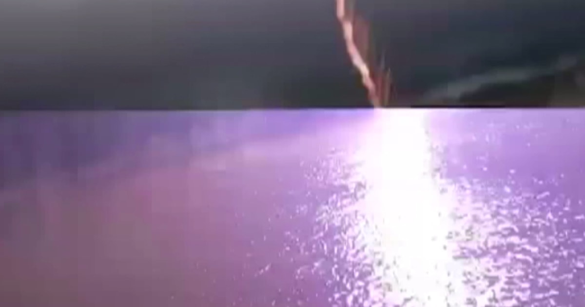 Watch Amazing Lightning Strike Just Yards From Boatyard