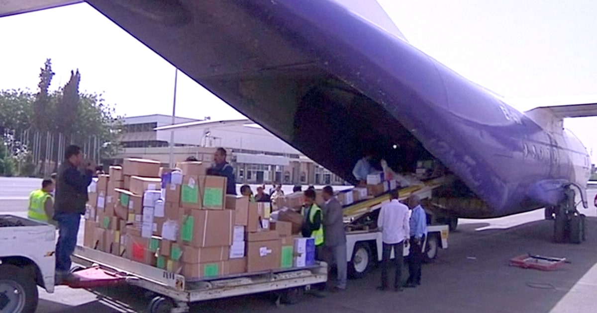 16 Tons of Vital Medical Supplies Arrive in Yemen's Capital