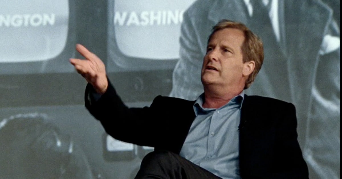 Will McAvoy (Jeff Daniels) gives a defining speech at Northwestern