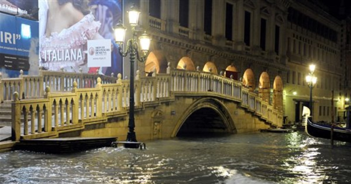 Venice flooded as Italy’s bad weather continues