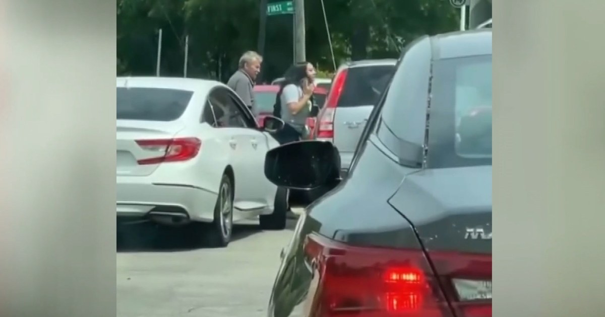 Woman attempts to cut North Carolina gas station line leading to