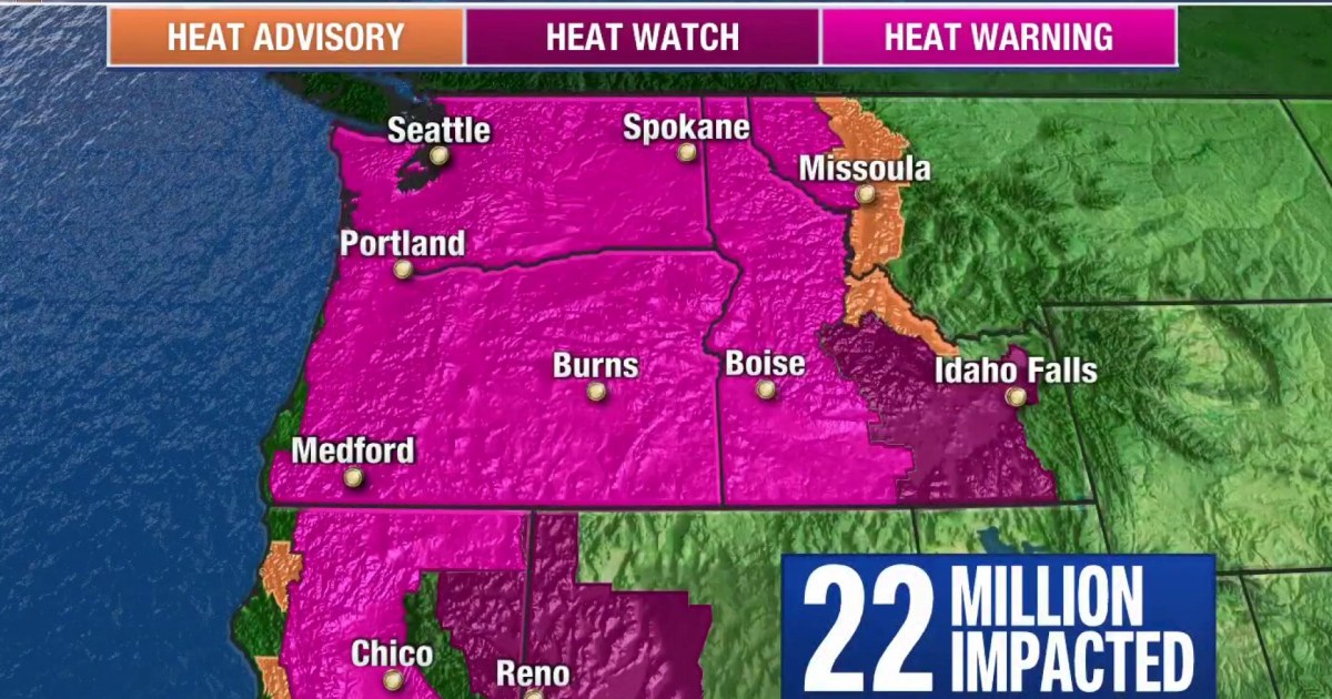 Temperatures expected to climb into triple digits during Pacific ...