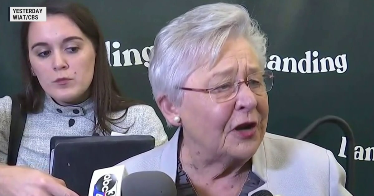 Alabama governor says 'unvaccinated folks' letting the state down