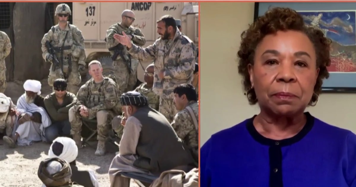 Rep. Barbara Lee: Taliban takeover show 'there is no ...