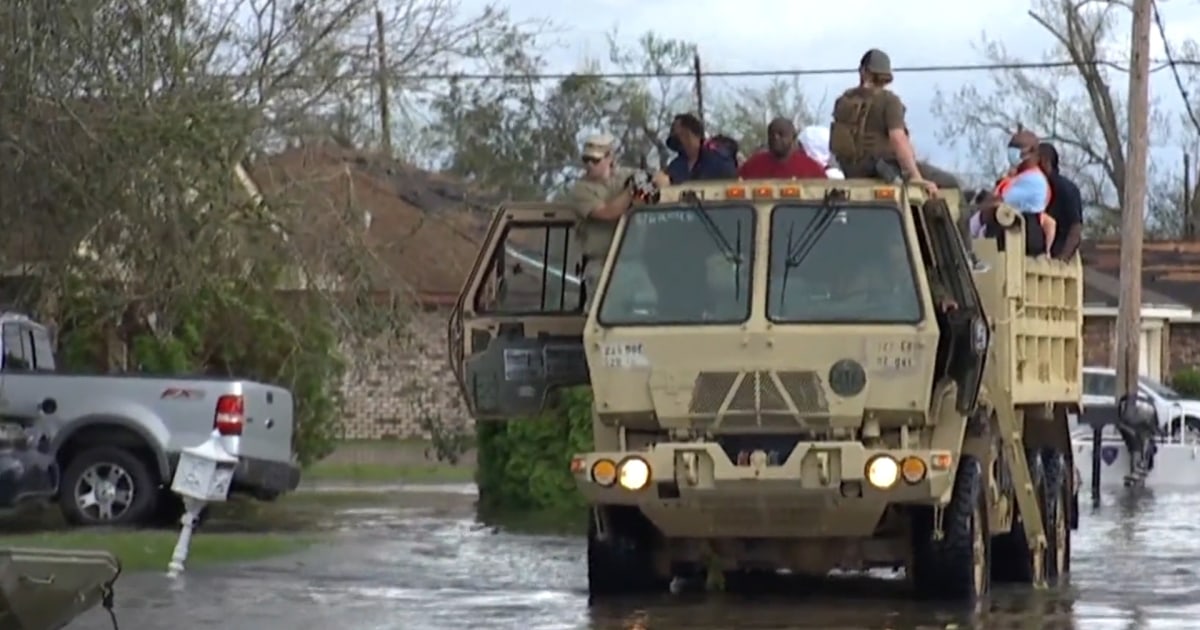 Video shows Louisiana town of LaPlace under water following Hurricane Ida