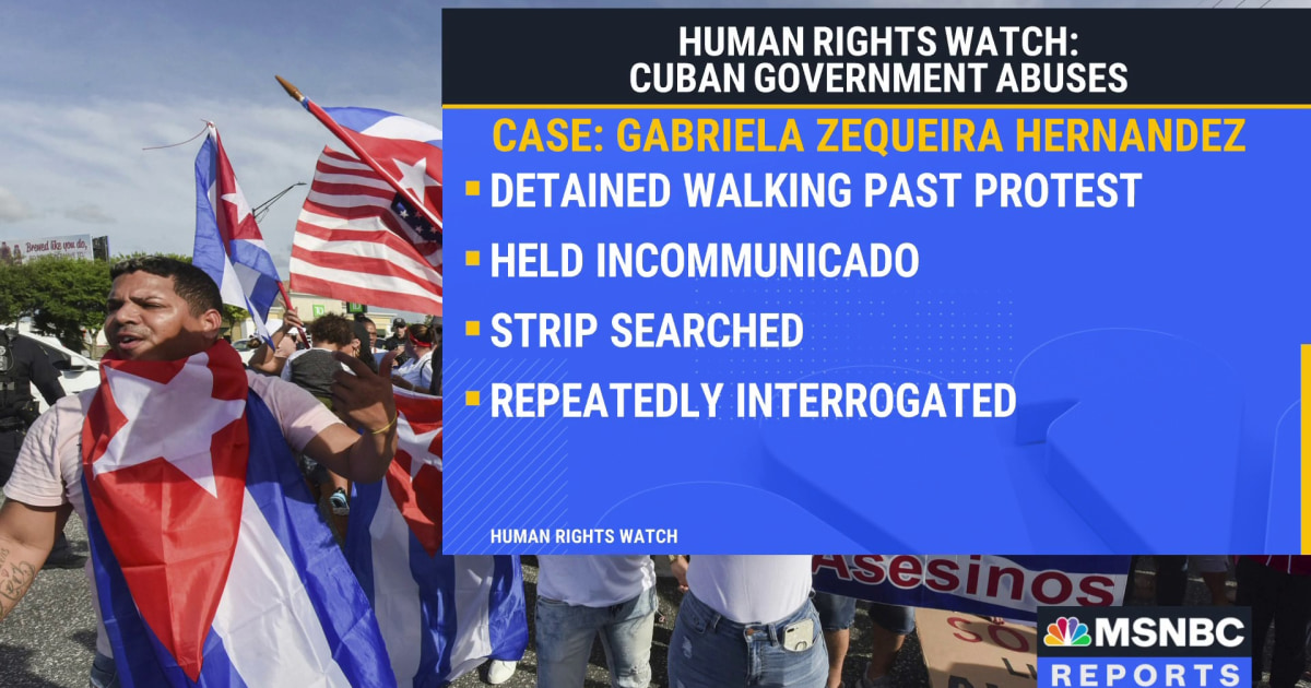 Human Rights Watch report details abuse by Cuban government