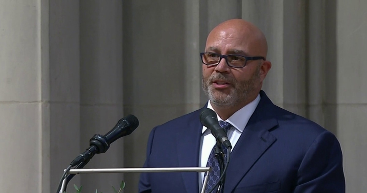 Colin Powell's son honors his father during funeral service