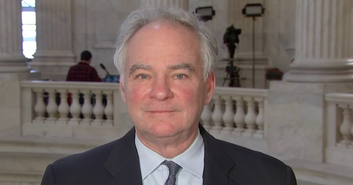 Sen. Tim Kaine: Senate’s progress on voting rights “as slow as my commute”