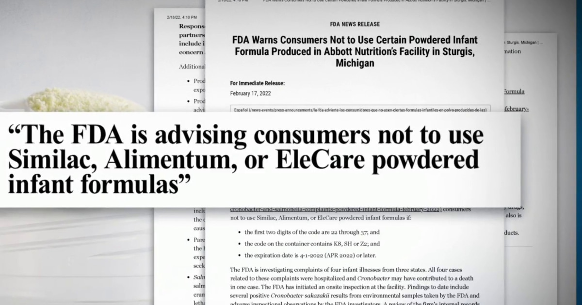 Nationwide baby formula recall causes panic for some parents