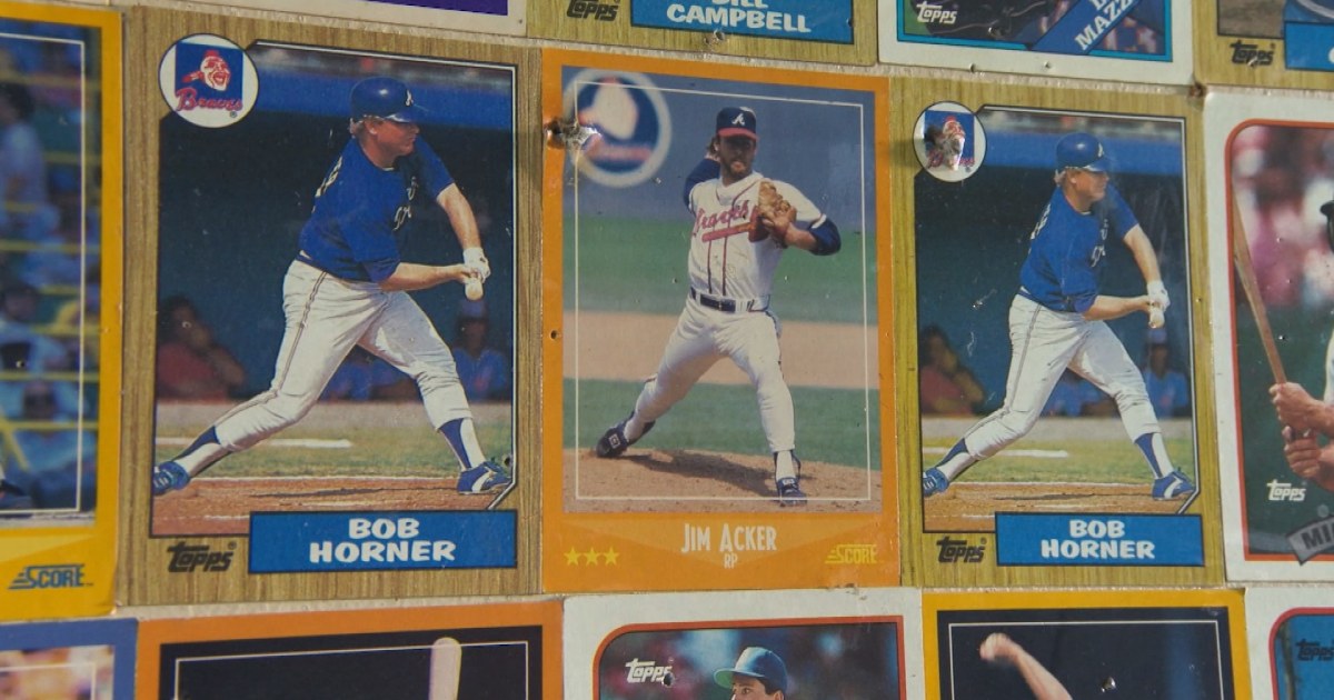 Boise, Idaho, family's home renovations uncover baseball card 'wall of