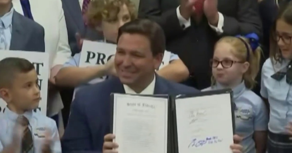 Florida Gov. DeSantis signs bill banning conversation of gender and ...