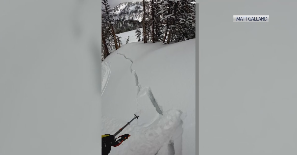 Skiers Camera Captures Avalanche In Utahs Provo Canyon 6705