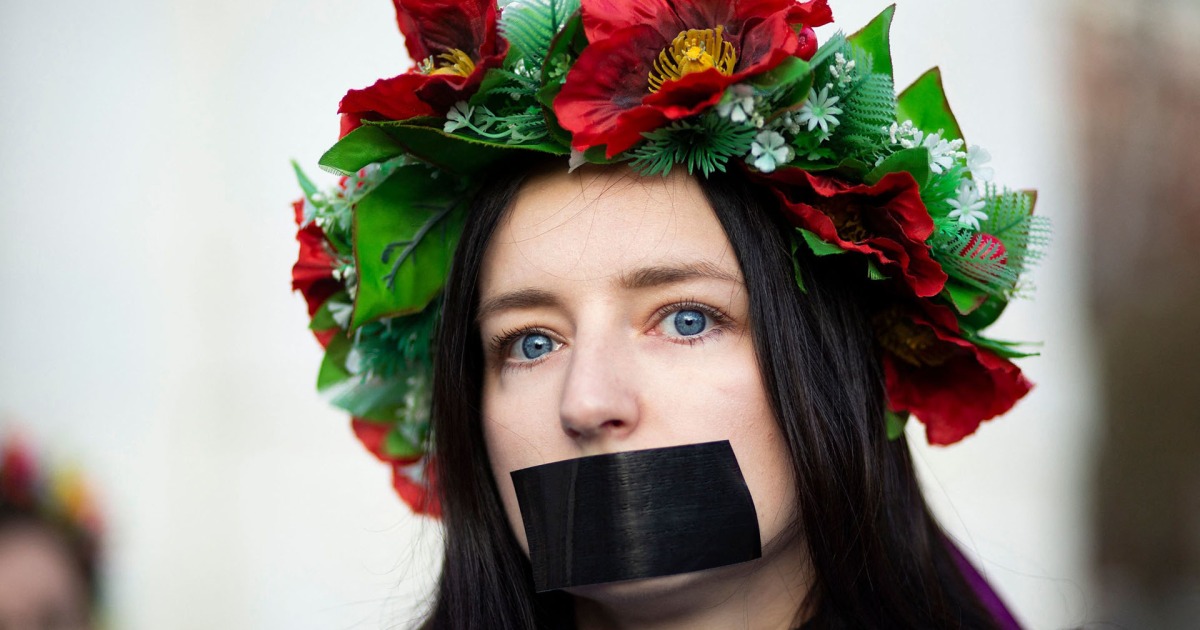Protesters in New York condemn alleged Russian sexual violence in Ukraine