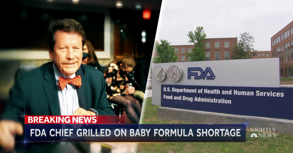 FDA Commissioner grilled on when baby formula will return to shelves