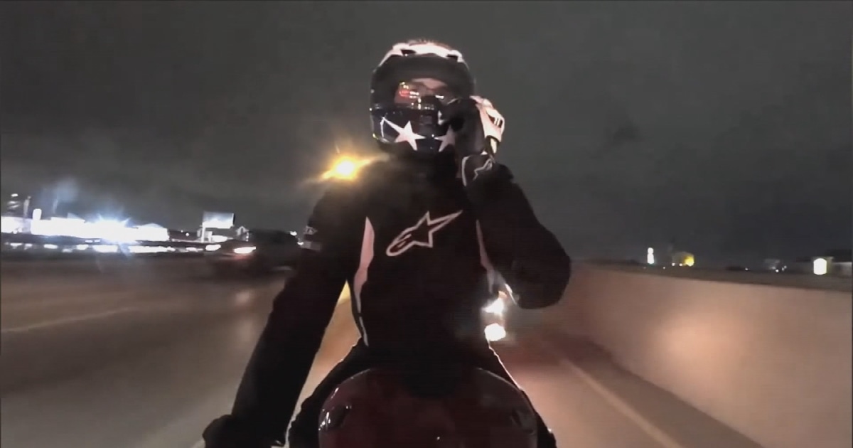 Graphic video shows Texas motorcyclist survive terrifying collision