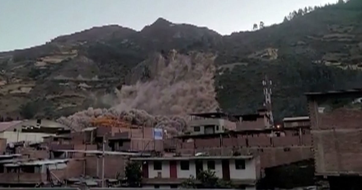 Caught on camera: Landslide engulfs 150 homes in Peru