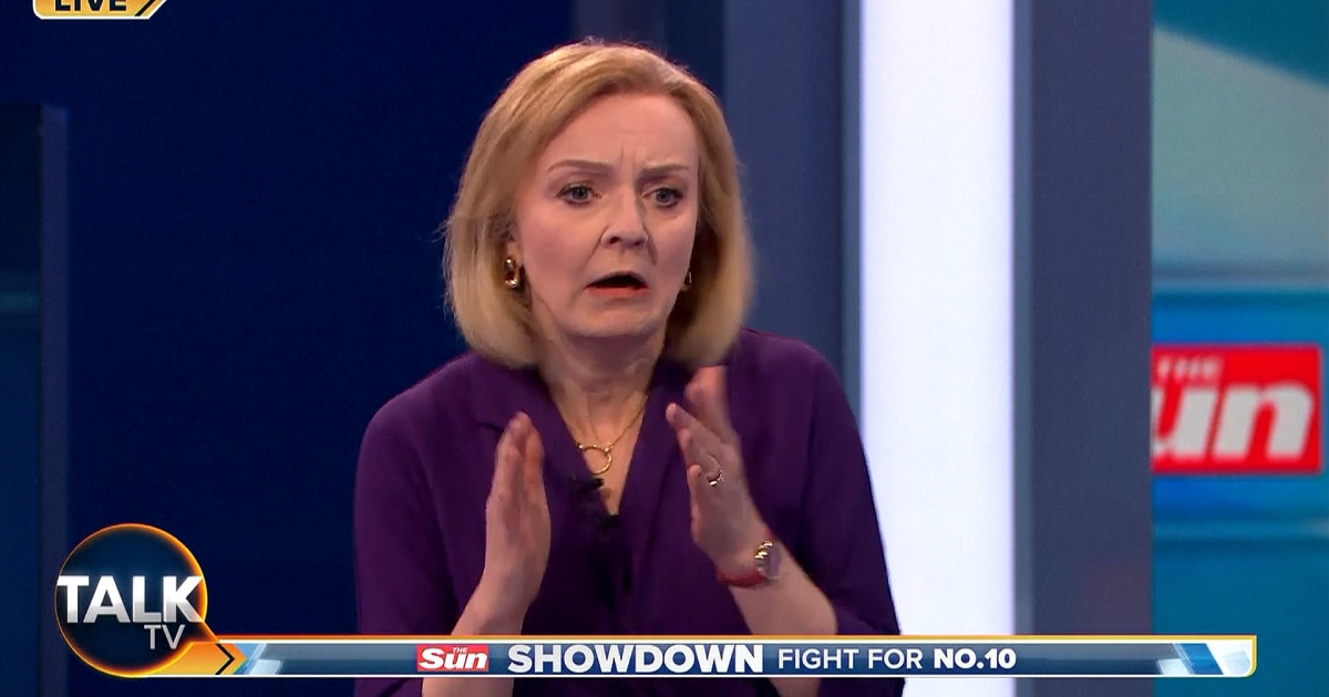 Liz Truss choquée alors que l’hôte du débat britannique s’effondre en direct sur les ondes