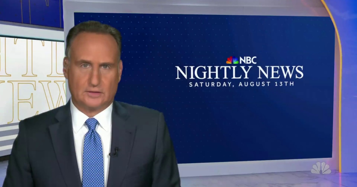 Nightly News Full Broadcast (August 13th)
