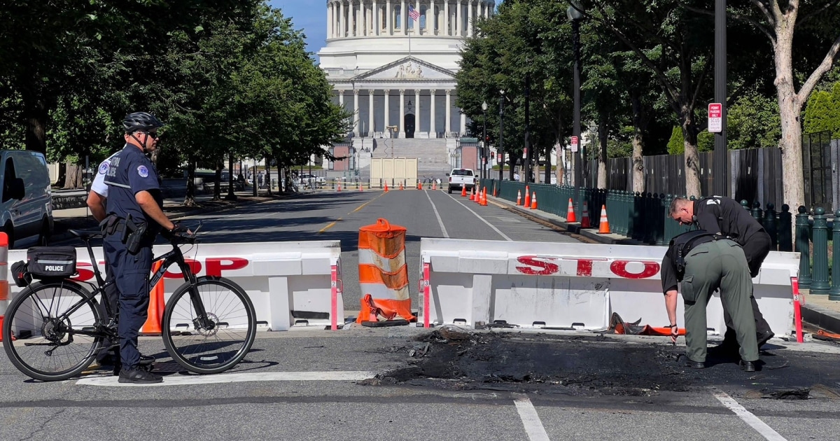 Man dies by suicide after driving car into Capitol barricades, firing shots into the air