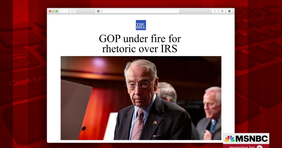 Joe: Republicans have gone too far with the IRS conspiracy theories