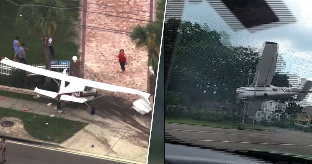 Small plane crashes onto Florida road