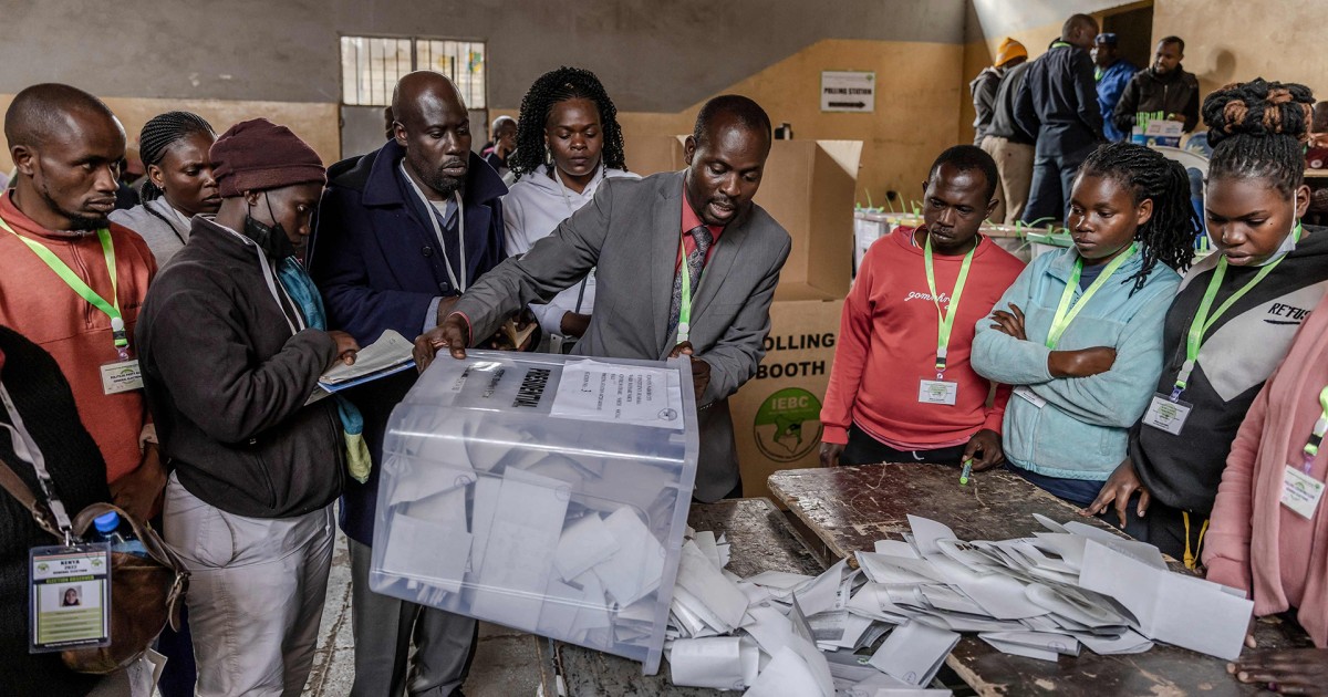 Early count shows tight Kenyan presidential election amid low voter turnout