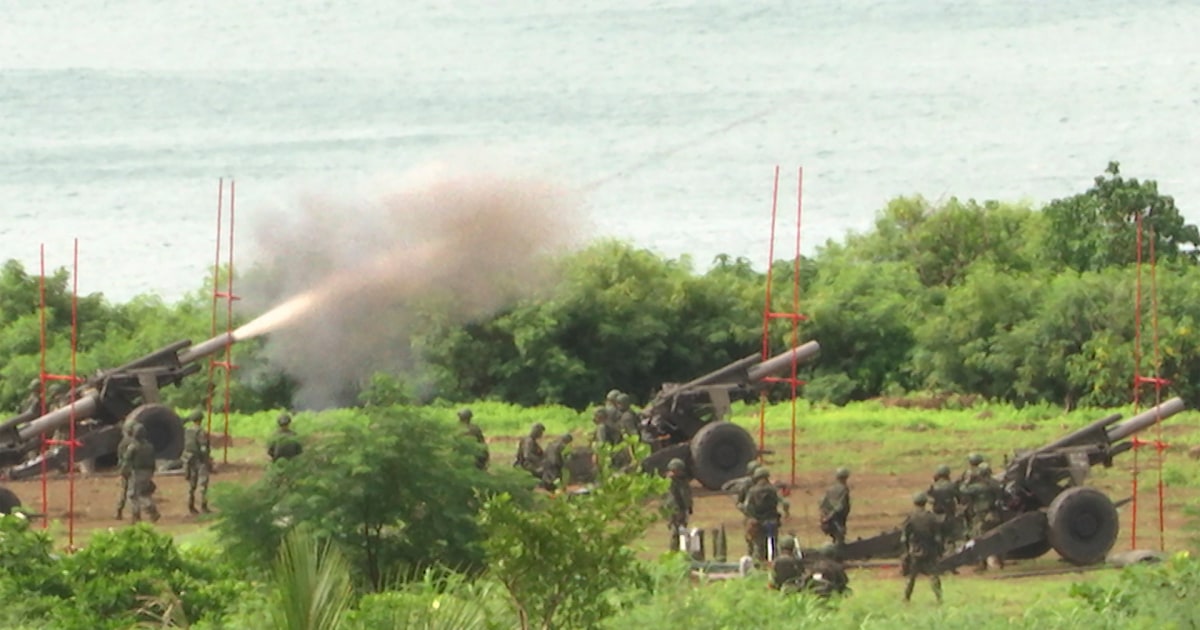 Taiwan holds live-fire artillery drills to test combat readiness, officials say