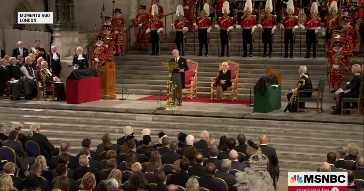 King Charles addresses Parliament for first time as monarch