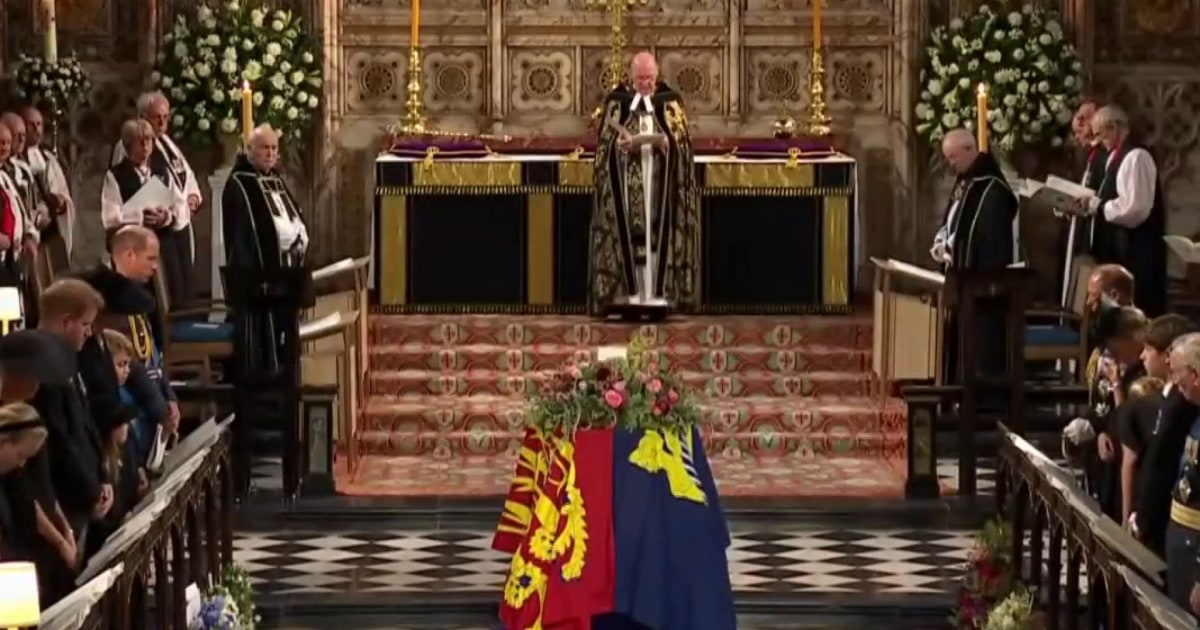 Queen Elizabeth II’s casket lowered into St. Chapel royal vault