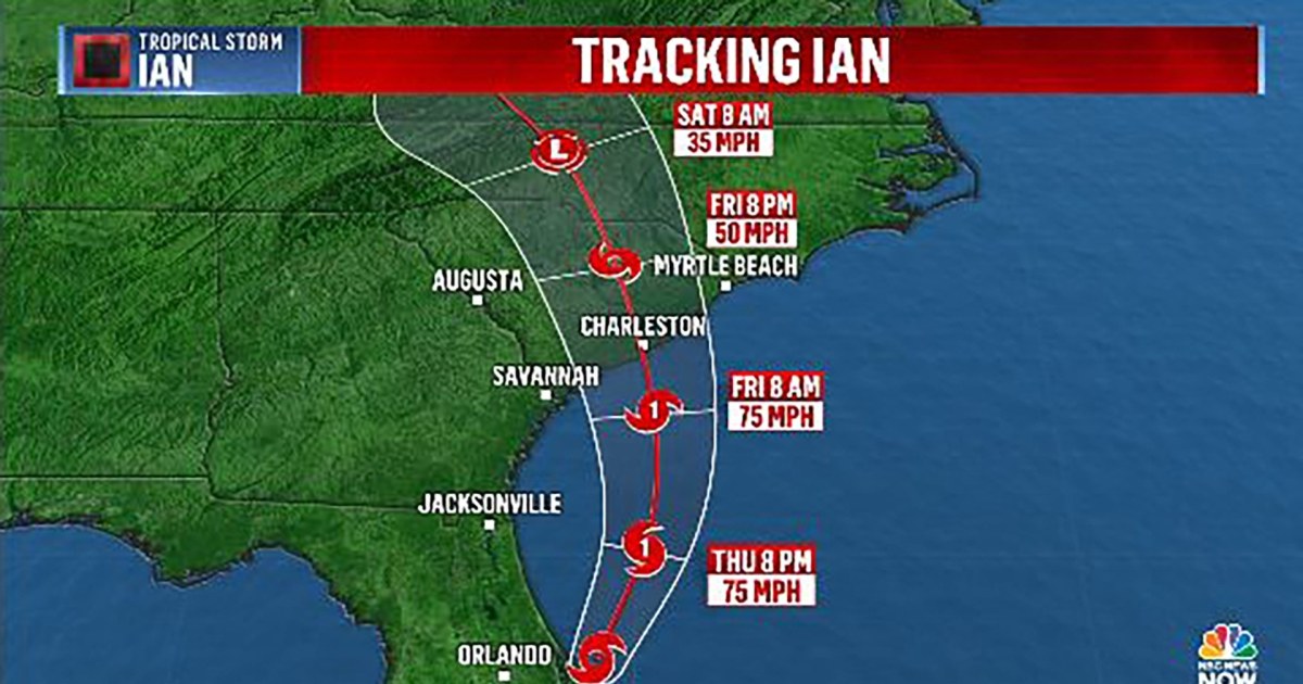 Ian projected to make landfall in South Carolina after crossing Florida