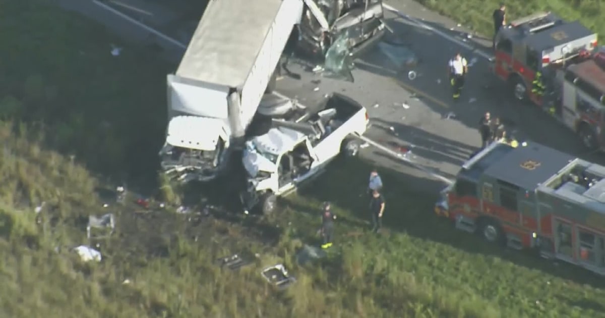 One dead, 16 injured in Florida highway crash