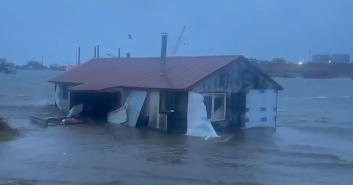 Alaska town flooded, homes destroyed as massive storm batters state